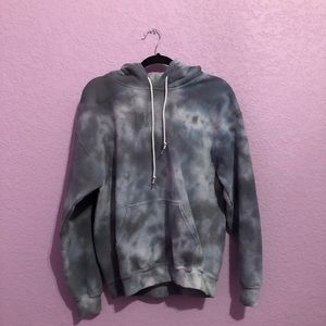 Gray Tie Dye Hoodie